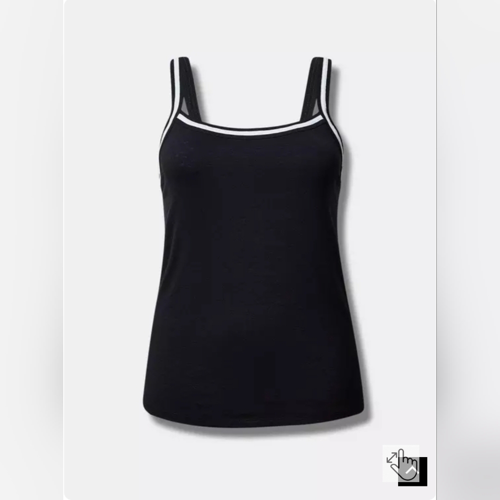 Torrid Super Soft Slub Scoop Neck Varsity Cami